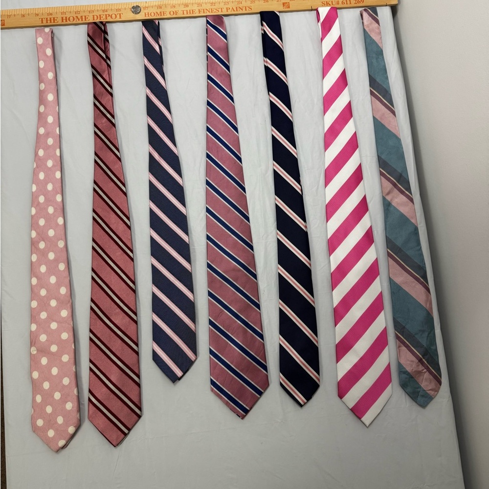 Lands' End Pink and Blue Tie Collection
